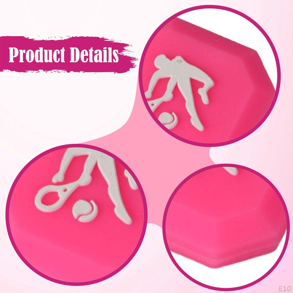 Tennis Racket Dampener Absorber Decorative for Better Control Indoor Clip On Enthusiasts Game
