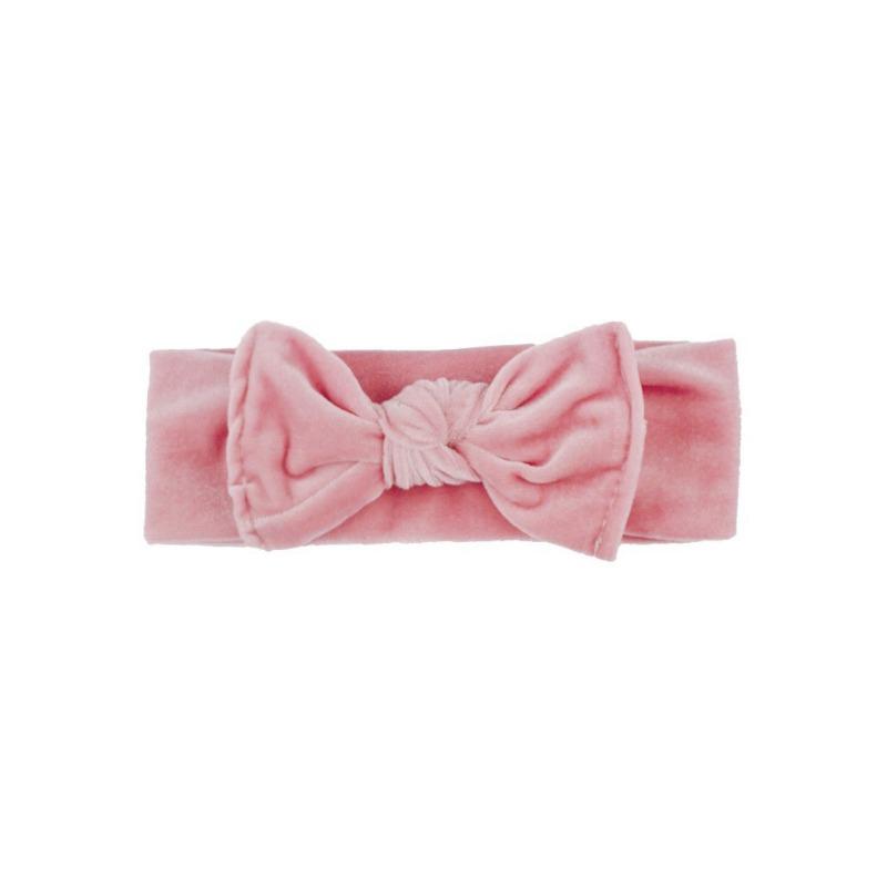 New golden velvet baby headband, cute bow baby headband, children's 11-color hair accessories headscarf