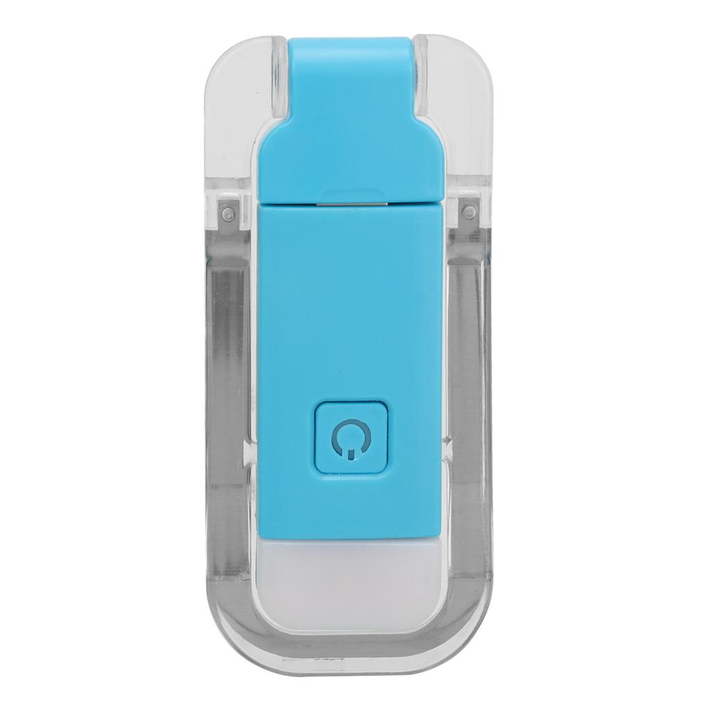 LED Bookmark Light USB Rechargeable 3 Brightness Warm White Light Portable Clip On Reading Lamp for Night Reading Blue