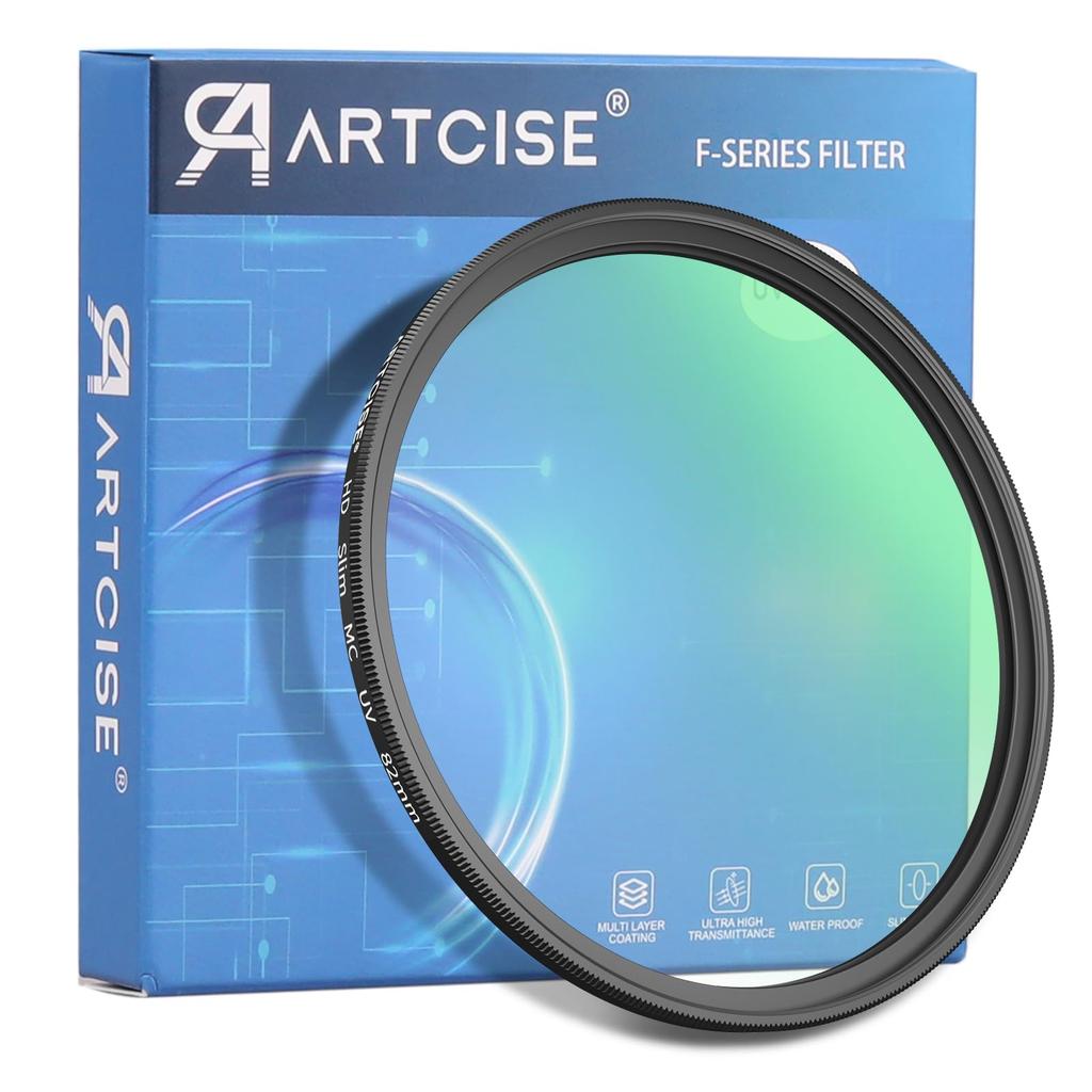 ARTCISE MCUV Lens HD High Durable Optical Aluminum and for Camera Lenses Filter, Protection, Transmittance, 16-Layer Coating, Multi-Layer Coating,