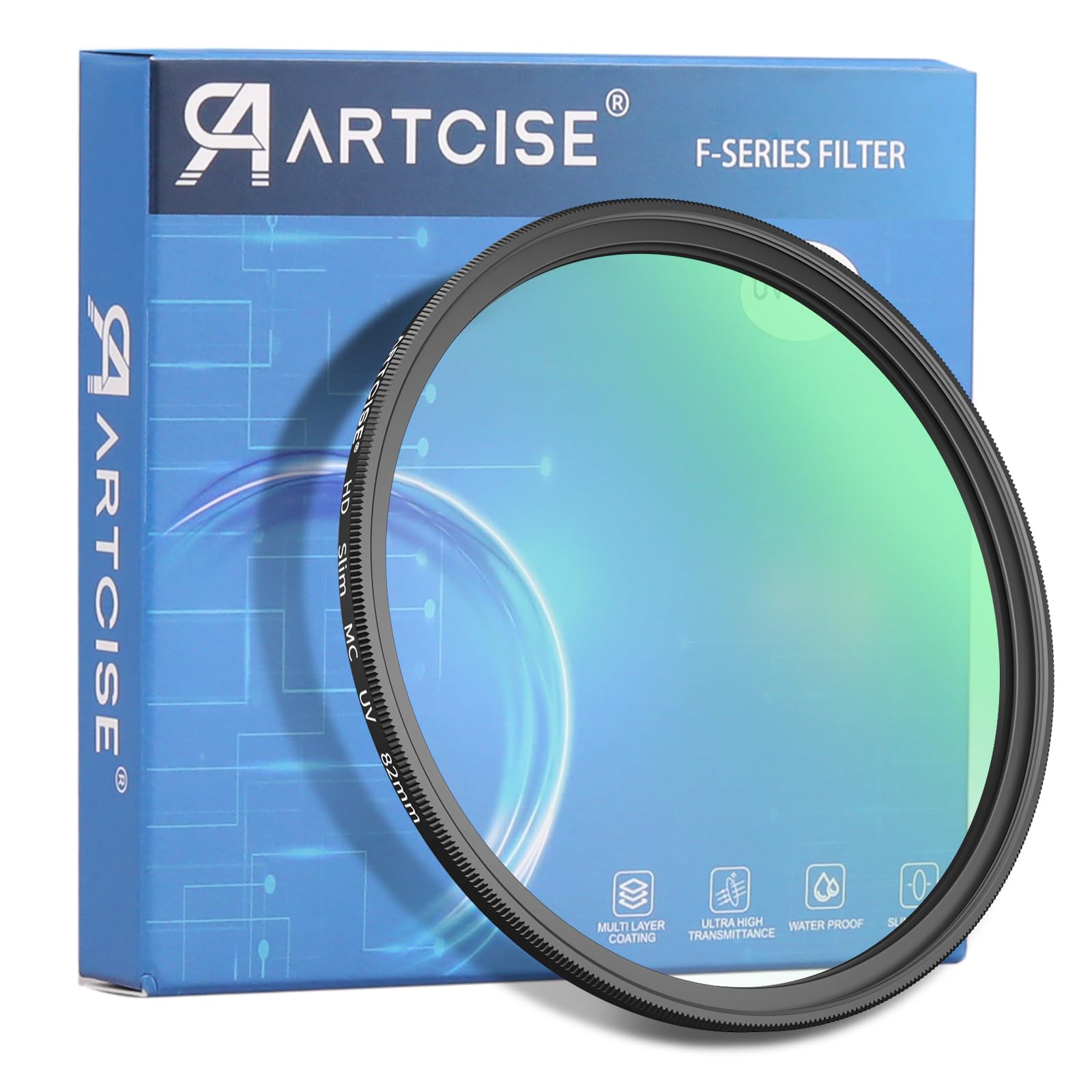 

ARTCISE MCUV Lens HD High Durable Optical Aluminum and for Camera Lenses Filter, Protection, Transmittance, 16-Layer Coating, Multi-Layer Coating,