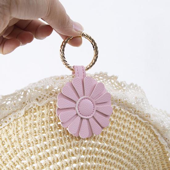Yousheng Flower Magnetic Hat Clip Hands-Free Bag Backpack Handbag Luggage Hanging Faux Leather Cap Holder Vacation Traveling Essentials