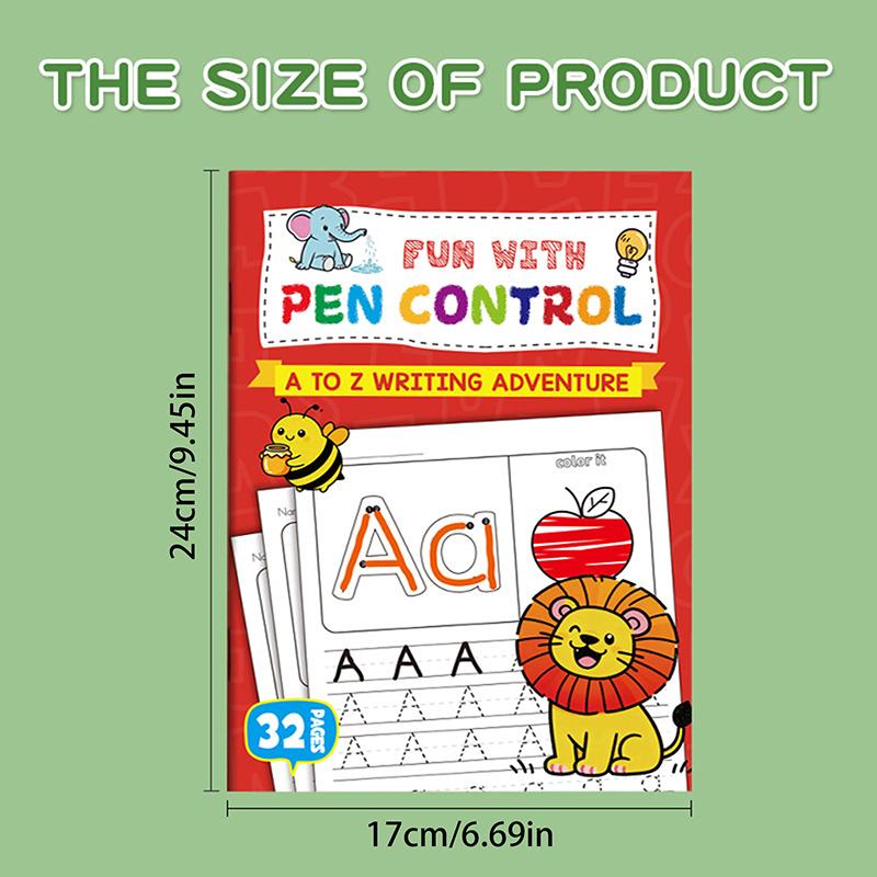 1Pcs Children s A-Z Writing Practice Books Alphabet Practice Books Learning Writing, Drawing Pages ActivitiesIllustration Book