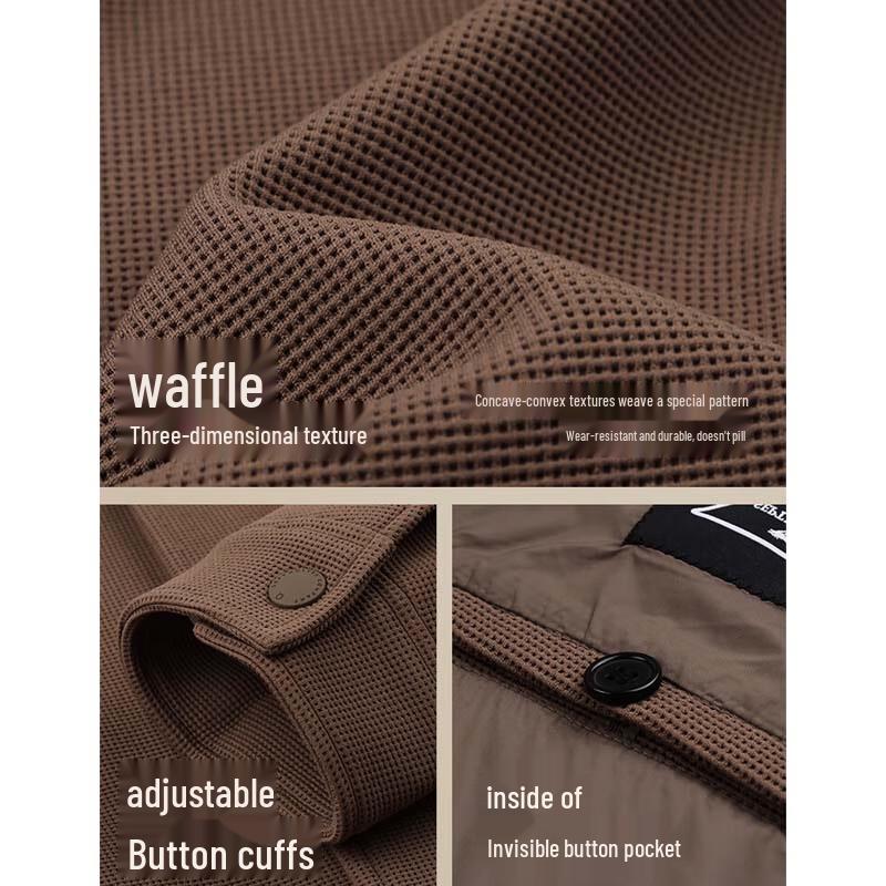 SEPTWOLVES Men's Comfort Simple Lapel Casual Jacket