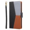 Splicing contrasting leather case for Xperia 1 flip card wallet protective case Xperia 10-III portable