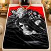 Flannel BlanketThe Lost Boys Warm Soft Throw Blanket for Indoor Sofa Bed Living Room Use