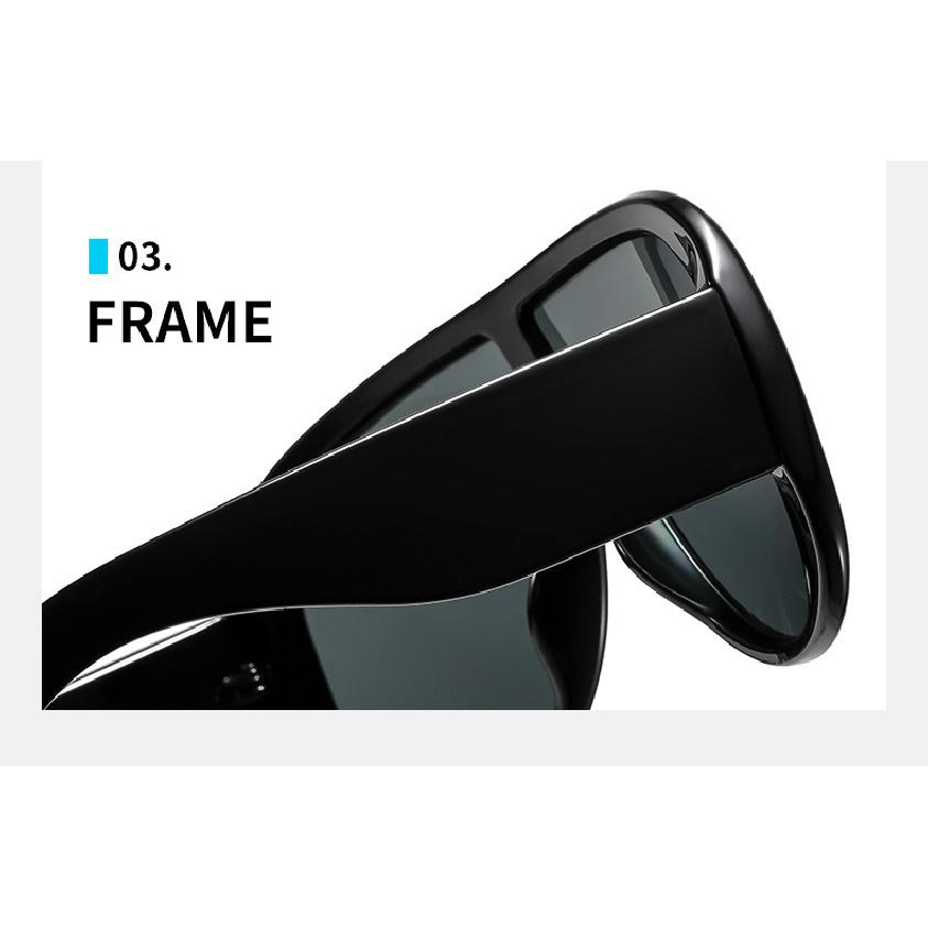 One-piece Toad Frame Sunglasses INS Men's and Women's Celebrity Sunglasses