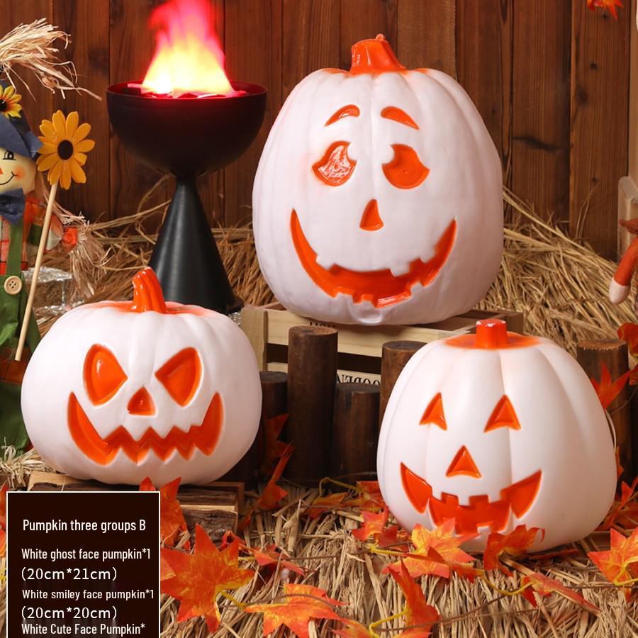Halloween Pumpkin Lantern Decorations & Photo Props Set