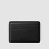 Vegetable Genuine Leather Men'S Card Wallet - Horween Black
