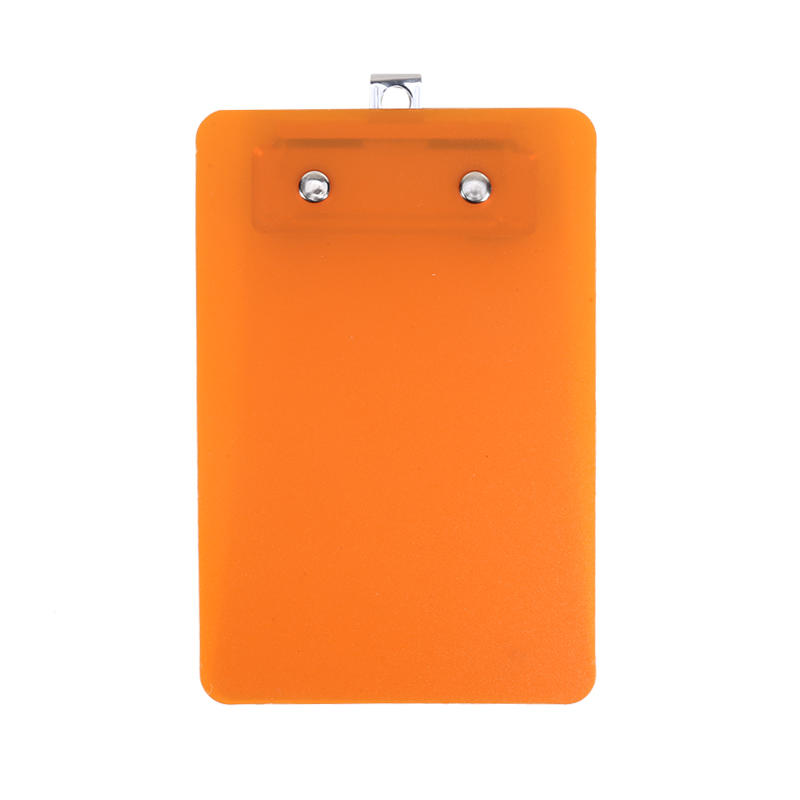 1PC A7 Frosted Color Transparent Small Board Clip Convenient Sticky Note Clip Portable Writing Board Clip Document Stationery Clip Small Bill Board оранжевый