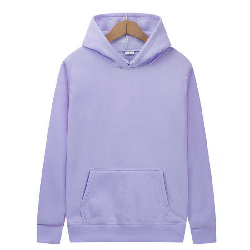 Unisex Solid Color Fleece Hoodie and Sweatpants Set