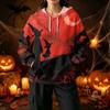 Damen Halloween Print Hoodie mit und Taschen