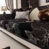 Flowers Print Chenille Sofa Cover Anti-slip Sofa Mat All Seasons Universal Chaise Lounge Couch Towel for Living Room Couch Cover