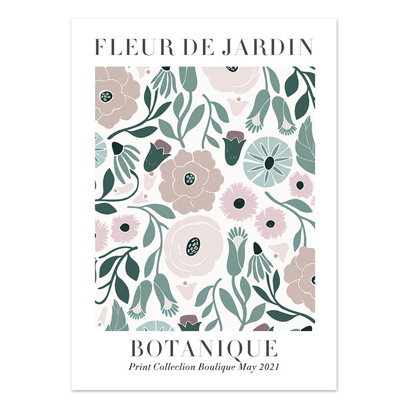 Abstrakte Zitronen-Blumen-Auge-Orange-Poster und Drucke, Vintage-Pflanzen-Wandkunst, Wandbilder für Wohnzimmer-Dekoration, Leinwandgemälde