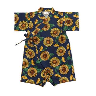 Detský overal Jinbei Otvorený japonský [chil2] Kombinéza, Oblečenie, Detská Yukata, Chlapci, 100% Bavlna, Predná strana, Celoplošná potlač, Vzor, 14550481-70D