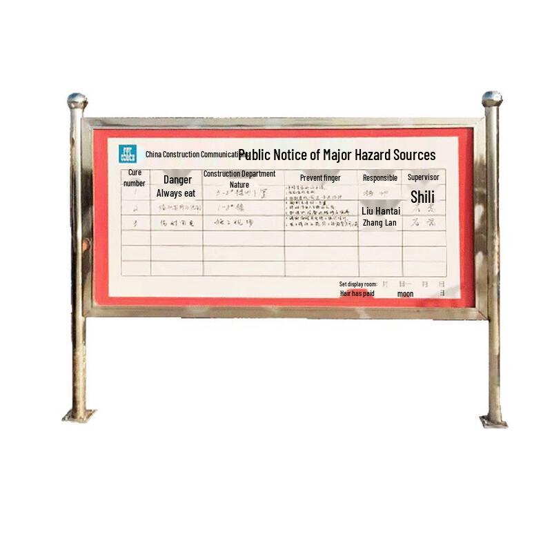 Outdoor Mobile Stainless Steel Advertising Display Board