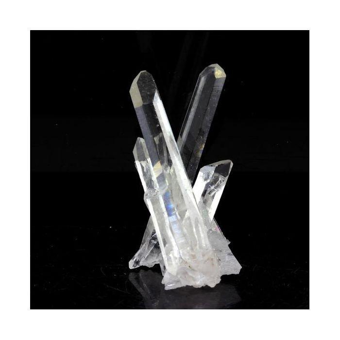 Pierres et Minéraux. Quartz biterminé. 38.0 ct. La Gardette Mine, Bourg d'Oisans, Isère, France.