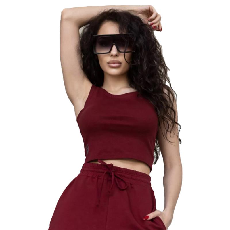 Женская майка-топ в рубчик N9-RB TotalFit  (06399882)