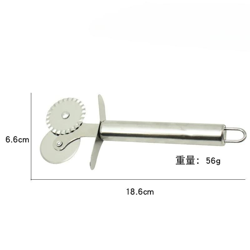 Stainless Steel Pizza Cutter Wheel Kitchen Dough Slicer Tool for Pizza Mooncake Waffle Cookies Ergonomic Non-Slip Handle, 1