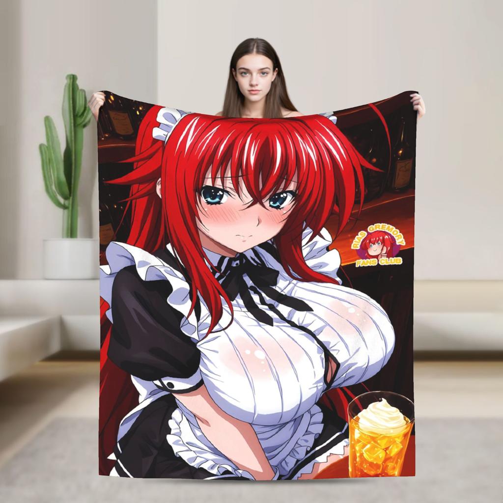 Warme weiche Decke Reise High School DxD Bettwäsche Überwürfe Flanell Tagesdecke für Sofa Sessel Lustige Schlafsofa Abdeckung