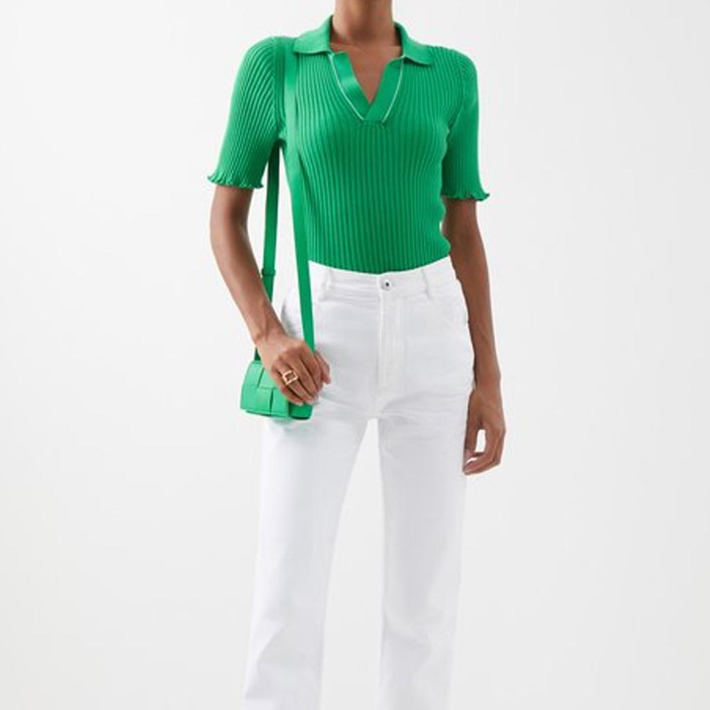 New Bottega Veneta Lambskin Tofu Bag Shoulder Bag Crossbody Bag Mini Women's Green 666688VMAY13182