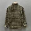 Men's Autumn Houndstooth Retro Casual Long Sleeve Shirt Z258