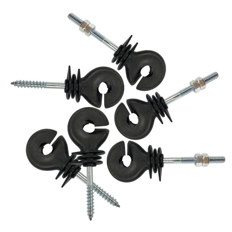 Pulse Electric Fence System: Durable Rust-Proof Insulator Buckles for Livestock and Ranch Electric Grid.