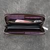 Wallet Head Layer Leather Personalized Crocodile Pattern Leather Handbag Retro Zipper Leather Wallet Texture Long Card Bag