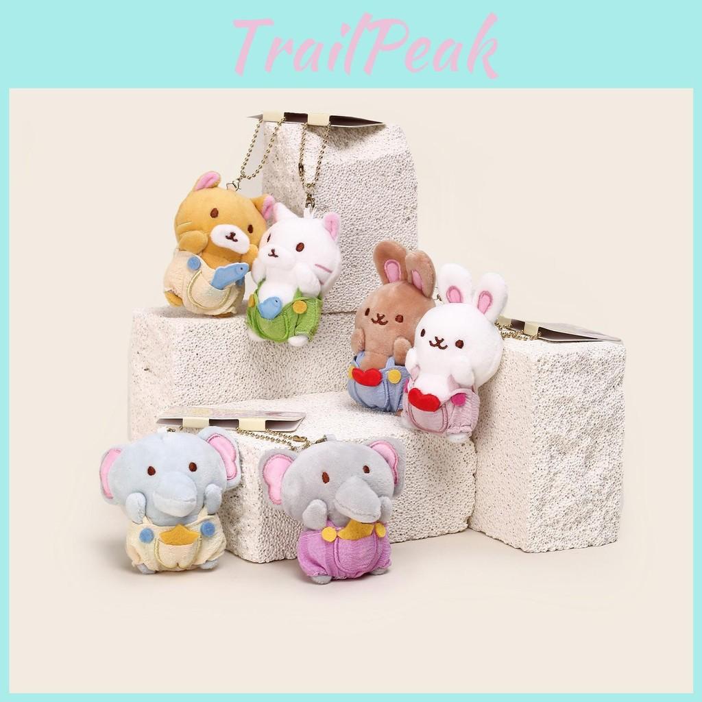 Rabbit Bear Elephant Magnetic Plush Keychain Bag Pendant Decoration Kids Gift