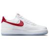 Nike Air Force 1 Low Satin - White Gym Red Women Sneakers DX6541-100