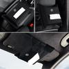 Car Logo Tissue Box Paper Storage Bag Organizer Accessories For Alfa Romeo Abarth JEEP Fiat Volvo Jaguar Honda Nismo TRD Acura