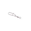 50Pcs Metal Fishing Hook with Hooked Snap Rolling Swivel Tackle Swivels Connector Fishing Bearing