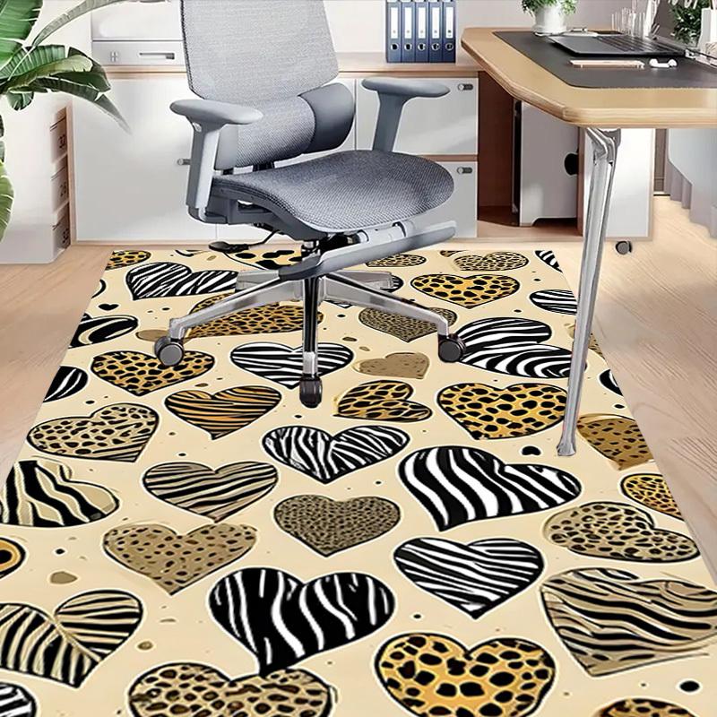 1 Stück Zebra-Print Leopard-Print Extra Groß Rutschfester Teppich, Büro, Familie, Schlafzimmer Großer Teppich Innen Teppiche, Lebendige Farben