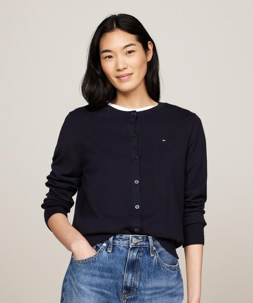 TOMMY HILFIGER Cotton Jersey Cardigan