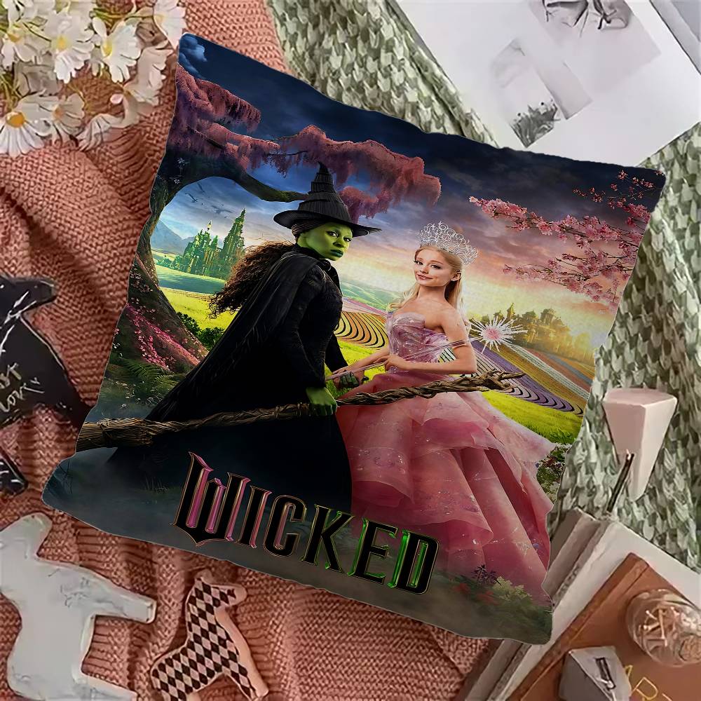 Wicked Movie Cushion Cover Pillow Cover Decor Pillowcase Printed Cushion Case For Couch