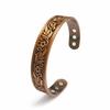 Retro-Stil Blumen-Magnet-Armband & Ring-Set in Rotkupfer für Paare