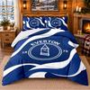 Printed 3Pcs Bedding Set Everton Football Pattern Bed Sheet Pillowcase For Bedroom Decor