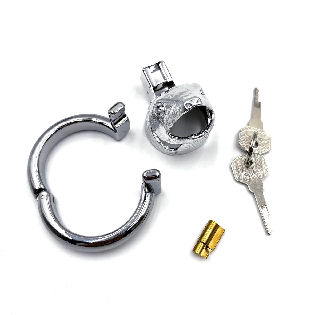 BDSM-Keuschheitsschloss aus Metall in Schlangenform, verhindert Fremdgehen durch Liebhaber, keine Masturbation, sexuelles Wohlbefinden, Vergnügen für Erwachsene, Sex