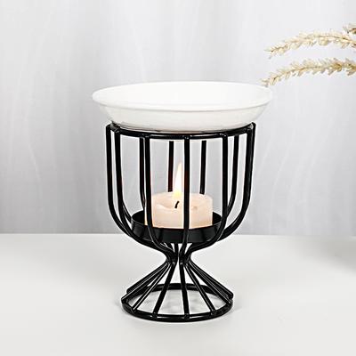 1Set Forno per fusione della cera Aromaterapia Stufa per aromaterapia Candela Bruciatore di oli essenziali