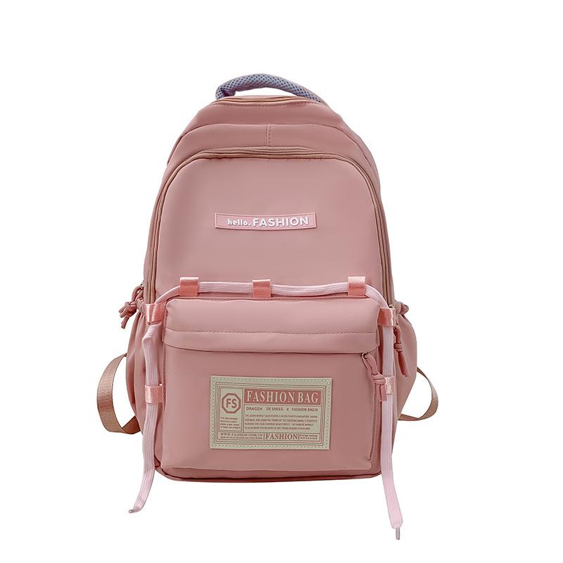 Schoolbag Mori Black and White Versatile Solid Color Backpack Women's Japan and Korea Fashion Schoolbag Men's High School Backpack Women's Backpack 