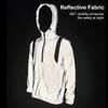 Veste de cyclisme réfléchissante pour homme Coupe-vent à capuche Manteau pour course à pied, randonnée, marche, nuit