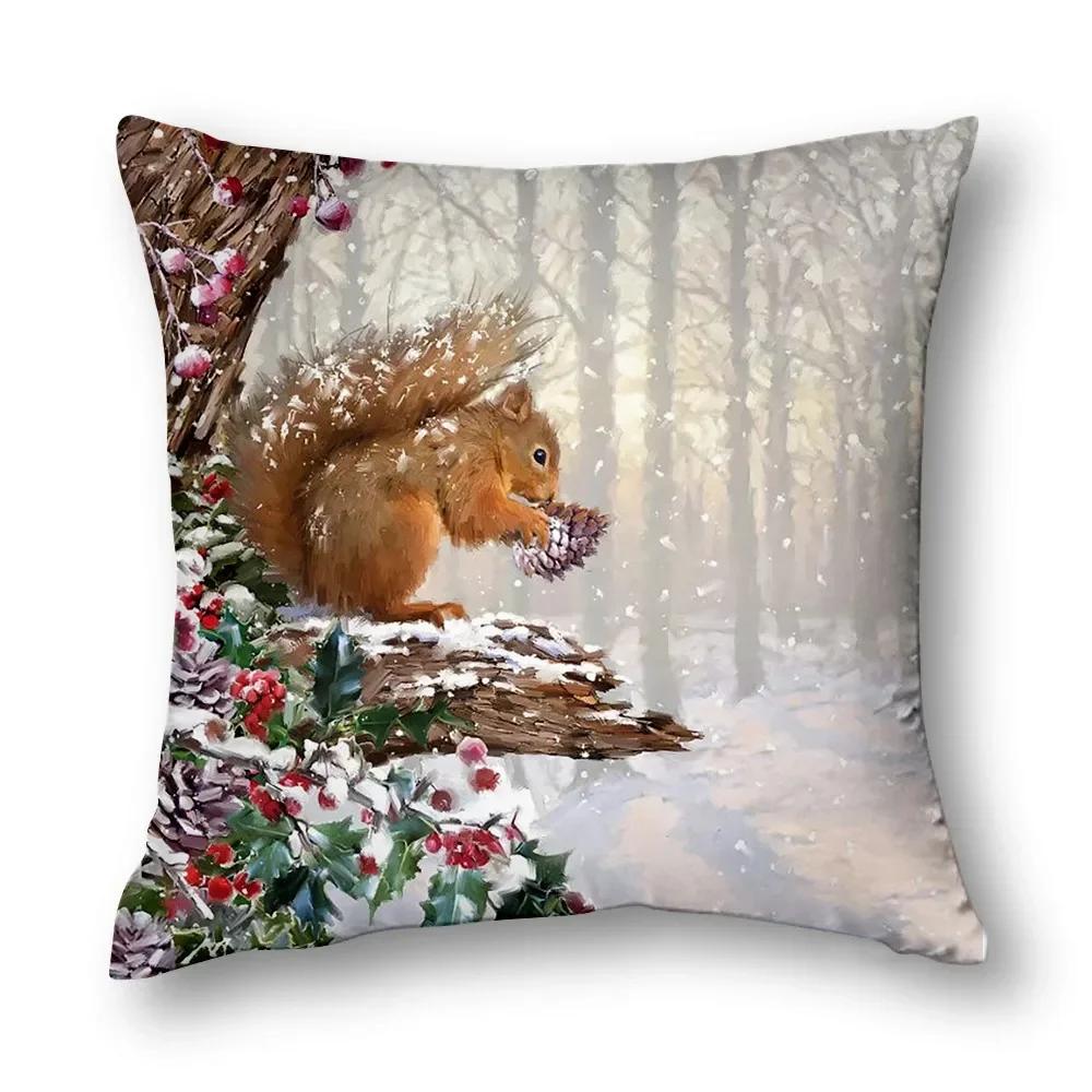 Upgrade Your Living Room Decor With Festive Spirits Christmas Decoration Cushion Cover Home Decor