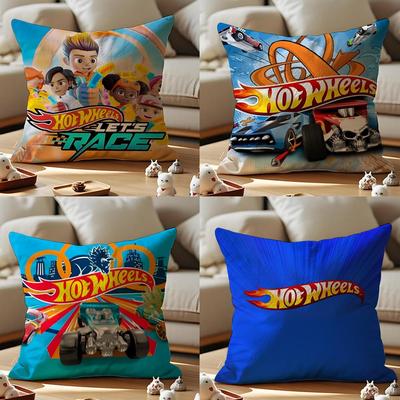 Obal na vankúš Vzorovaný obal na vankúš Pre obývaciu izbu Poťah na vankúš pohovky & Dekorácia spálne Cool hračky Hot Wheels Závodné