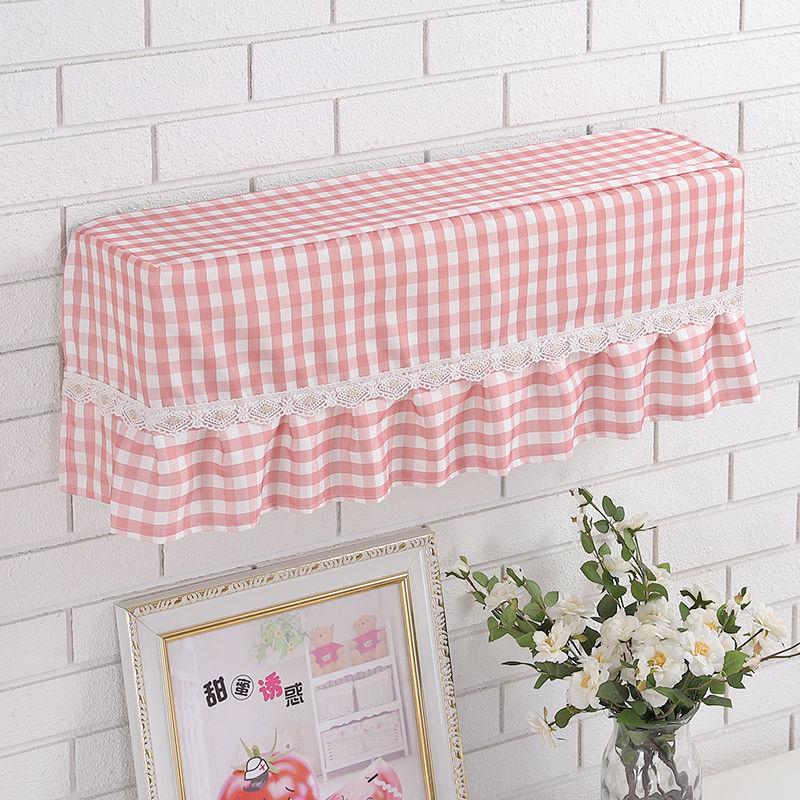 

Кружевные чехлы для кондиционеров в пасторальном стиле, милые украшения для комнат, подвесные чехлы для кондиционеров, пылезащитные чехлы, очистка и защита от пыли 80-86cm розовый