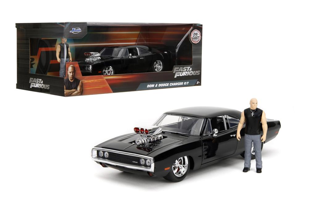Jada Toys 1970 DODGE CHARANGER TORETTO Fast and Furious Mini Car 124 F&F DOM'S R/T w/DOM