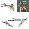 10A 4mm Alligator Clip Large Opening Insulated Electrical Test Clamps Suitable for Banana Plugs Socket