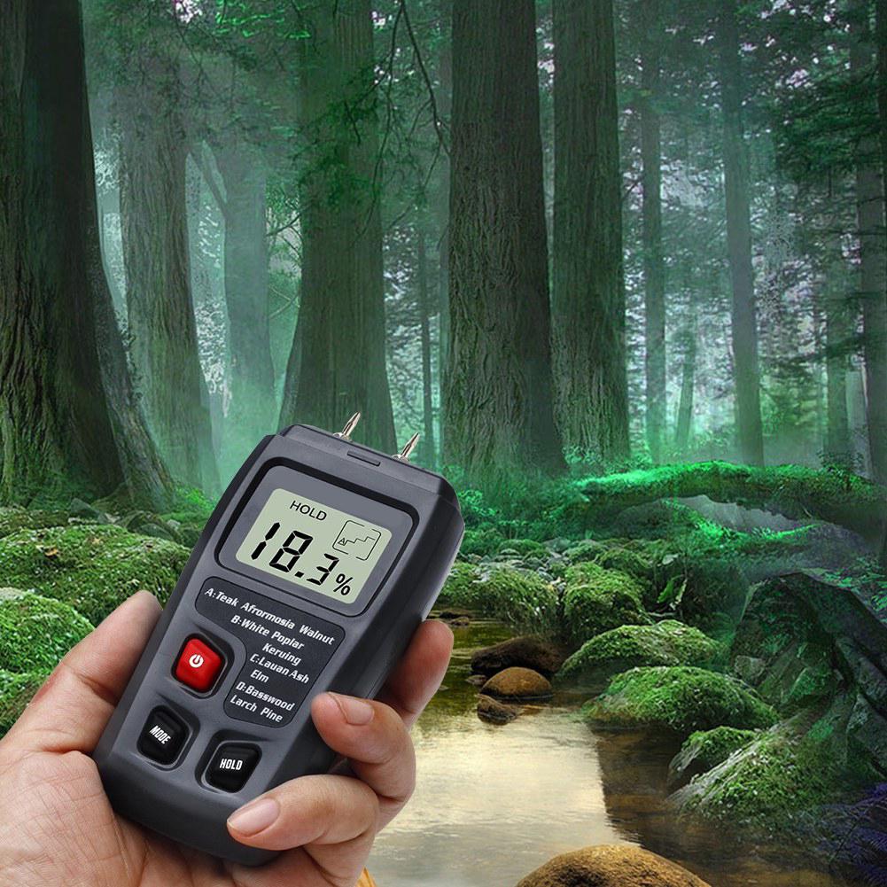 

Ручной цифровой ЖК-дисплей измеритель влажности древесины датчик-тестер влажности древесины