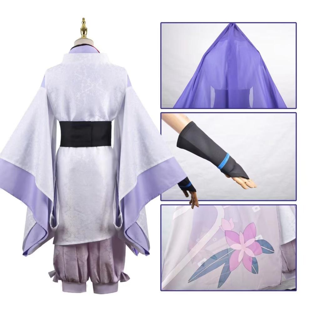 Wanderer Kabukimono Cosplay Game Costume Wig Halloween Party Set