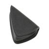 Prada Triangle metal triangle logo zipper leather wallet men's black