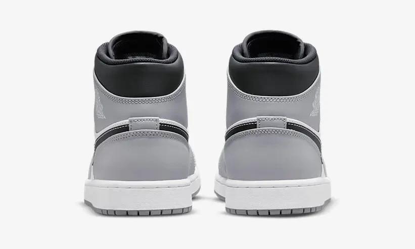 554724-078 Nike Air Jordan 1 Mid Grey White Anthracite (Men's)